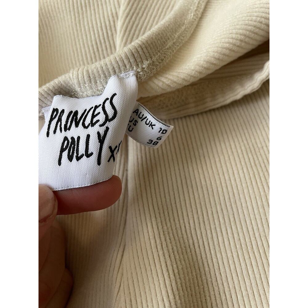Princess Polly Women’s Sz. 6 Stone Khaki Wide Leg Pants. Fun, Exc. Condition - Picture 2 of 9